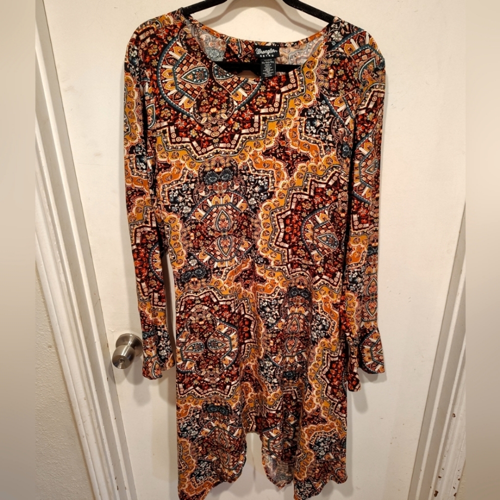 Wrangler Multicolor Long Sleeve Dress